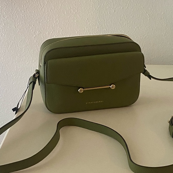 Strathberry Olive Green Crossbody Bag - Picture 5 of 6